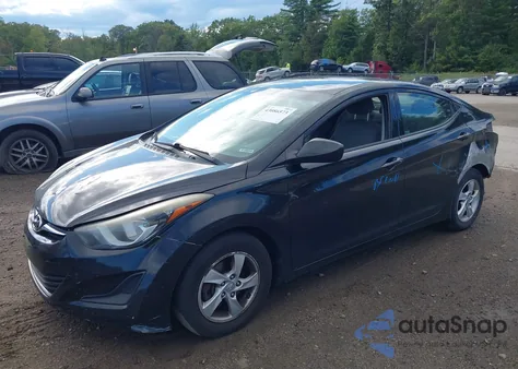 2014 Hyundai Elantra Se from USA, damaged, VIN 5NPDH4AE7EH532531